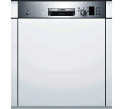 Bosch SMI50C15GB Full-size Semi-Integrated Dishwasher - Stainless Steel